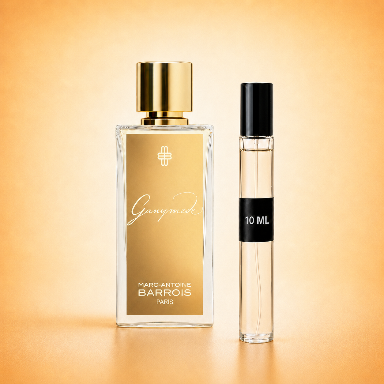 Marc-Antoine Barrois Ganymede bottle with 10 ml fragrance decant