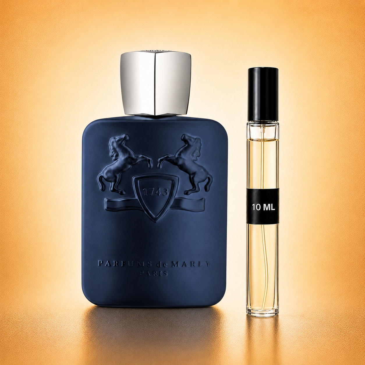 Parfums de Marly Layton bottle with 10 ml fragrance decant