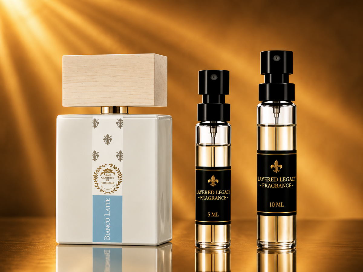 Giardini Di Toscana Bianco Latte decants by Layered Legacy Fragrance
