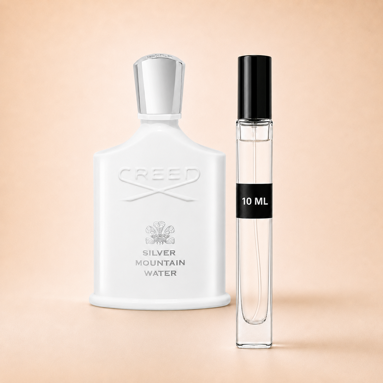 Creed Silver Mountain Water 10 ml fragrance decant with original bottle