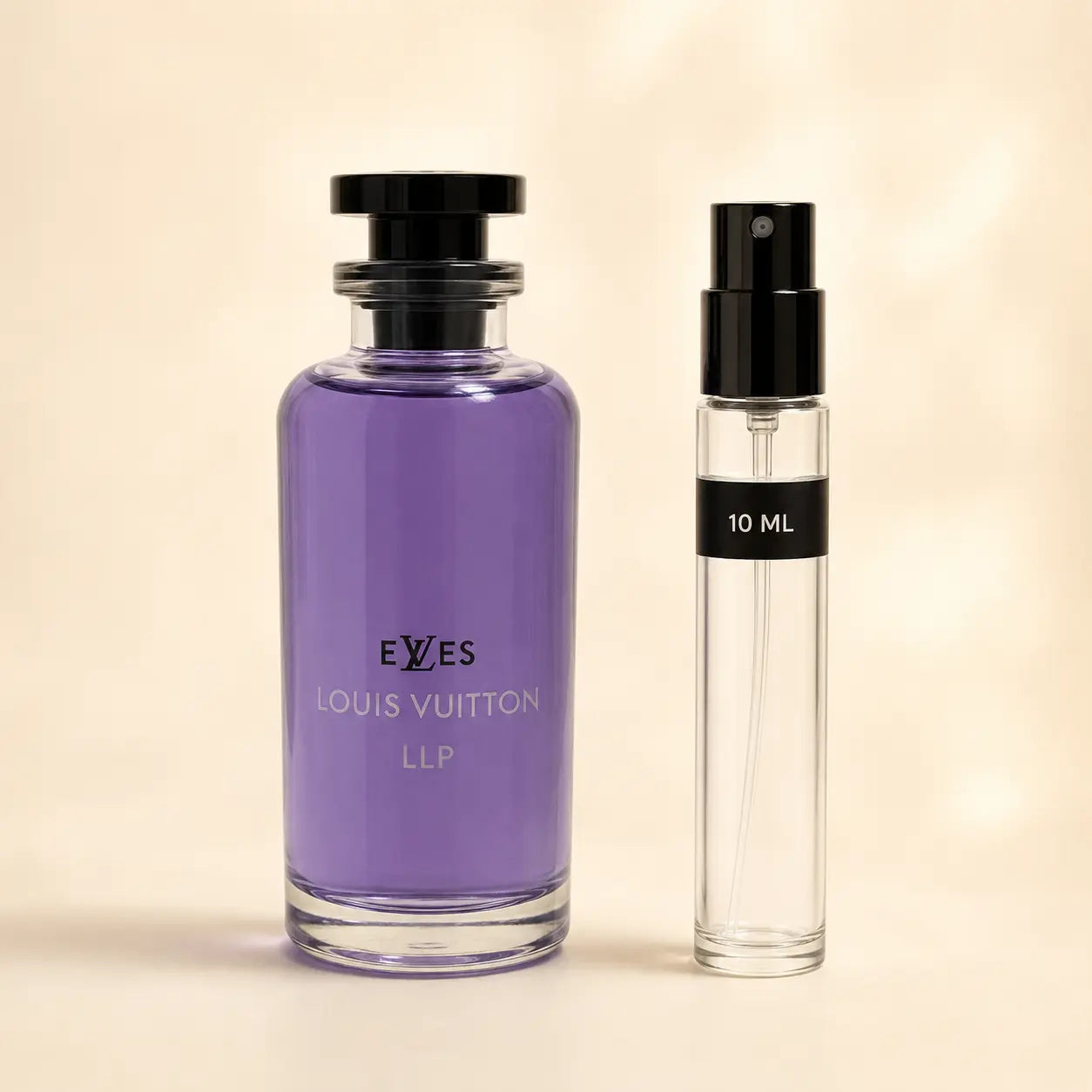 Louis Vuitton eLVes bottle with 10 mL fragrance decant