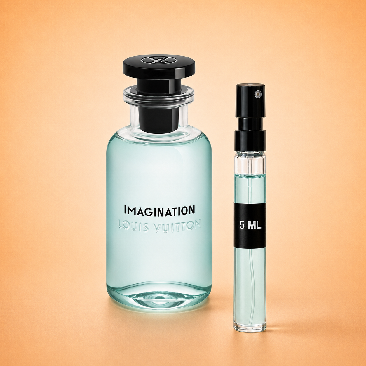 Louis Vuitton Imagination bottle with 5 ml fragrance decant