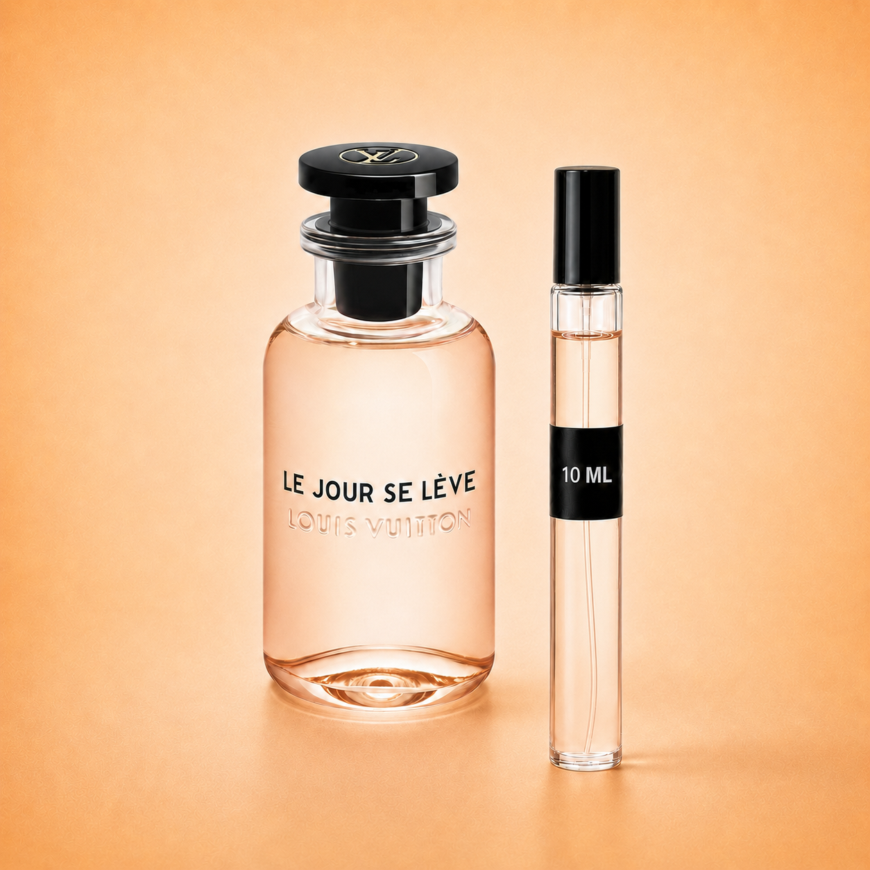 Louis Vuitton Le Jour Se Lève bottle with 10 ml fragrance decant
