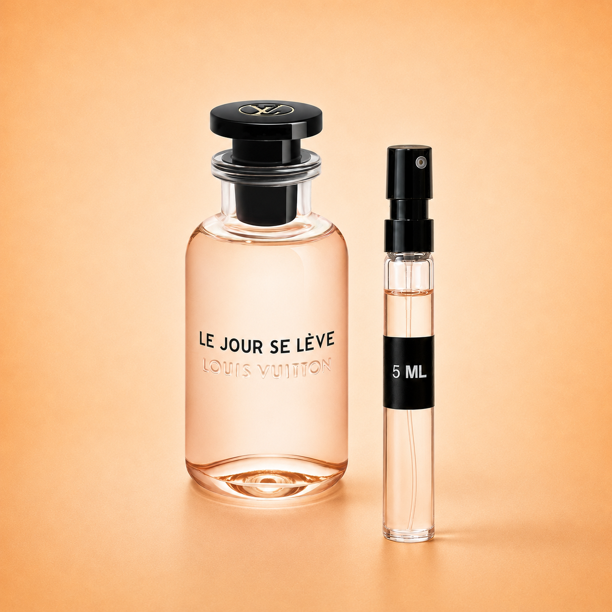 Louis Vuitton Le Jour Se Lève bottle with 5 ml fragrance decant