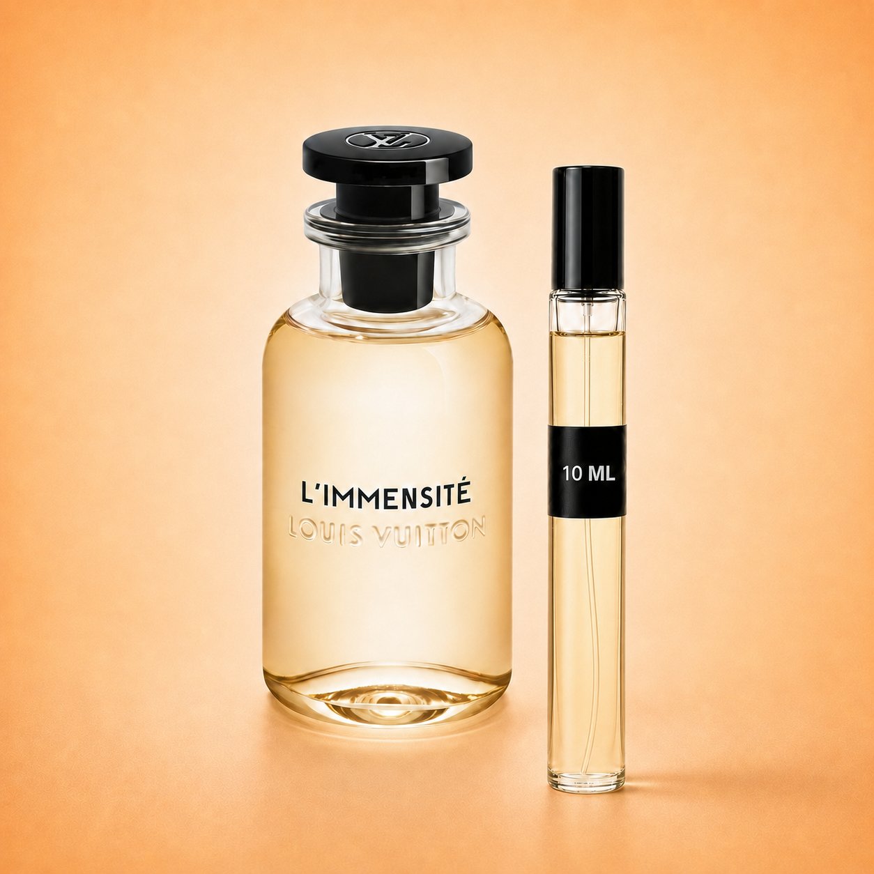 Louis Vuitton L’Immensité bottle with 10 ml fragrance decant