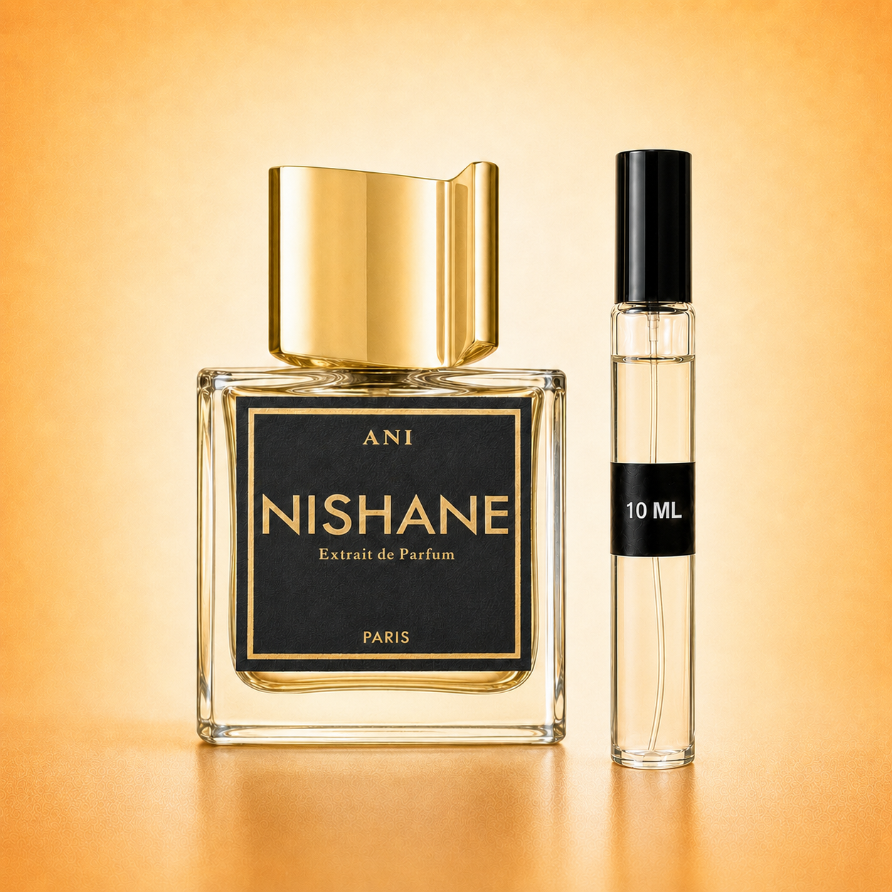 Nishane Ani bottle with 10 ml fragrance decant