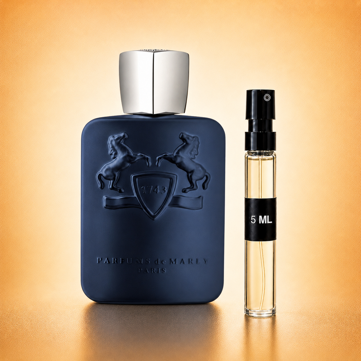 Parfums de Marly Layton bottle with 5 ml fragrance decant