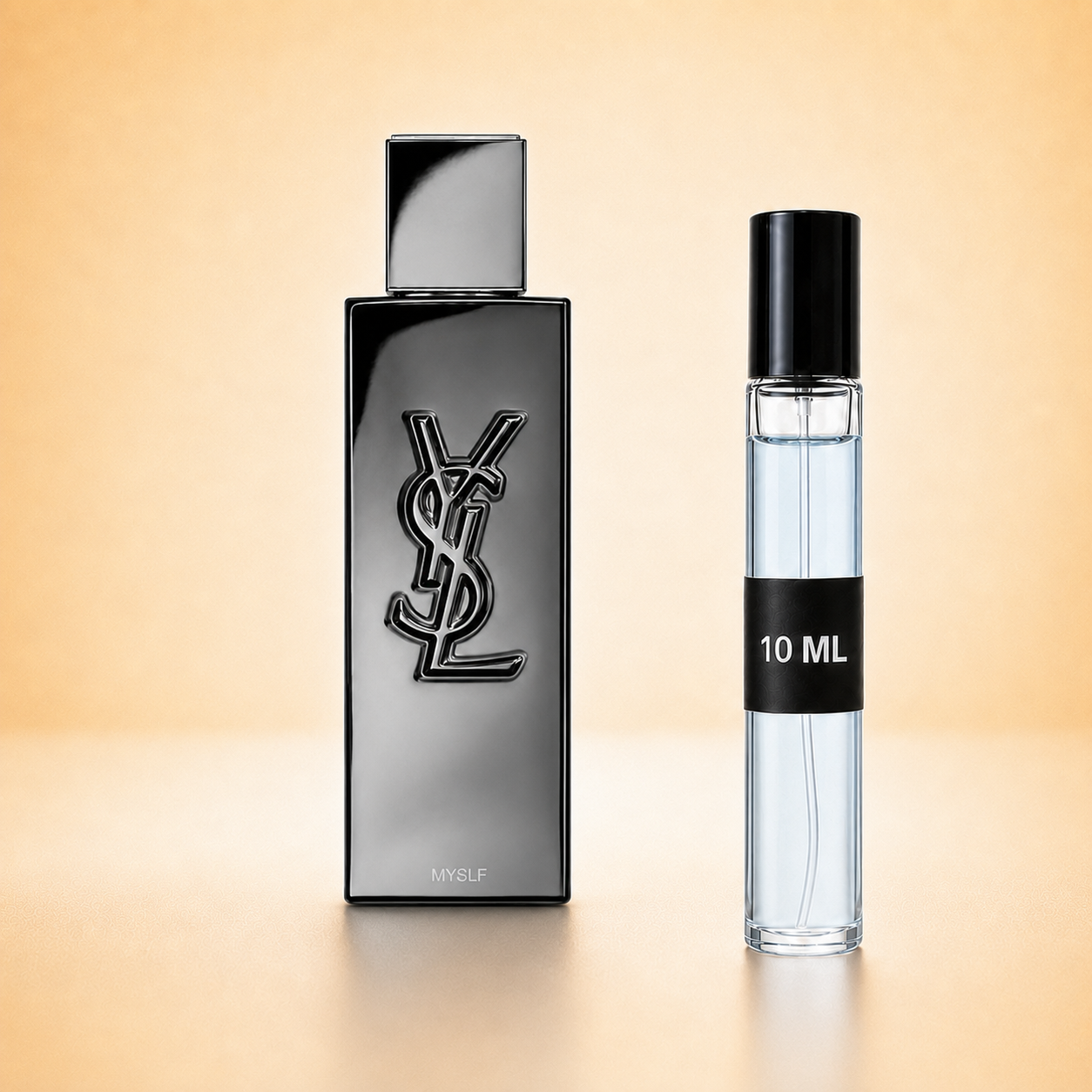 Yves Saint Laurent MYSLF bottle with 10 ml fragrance decant